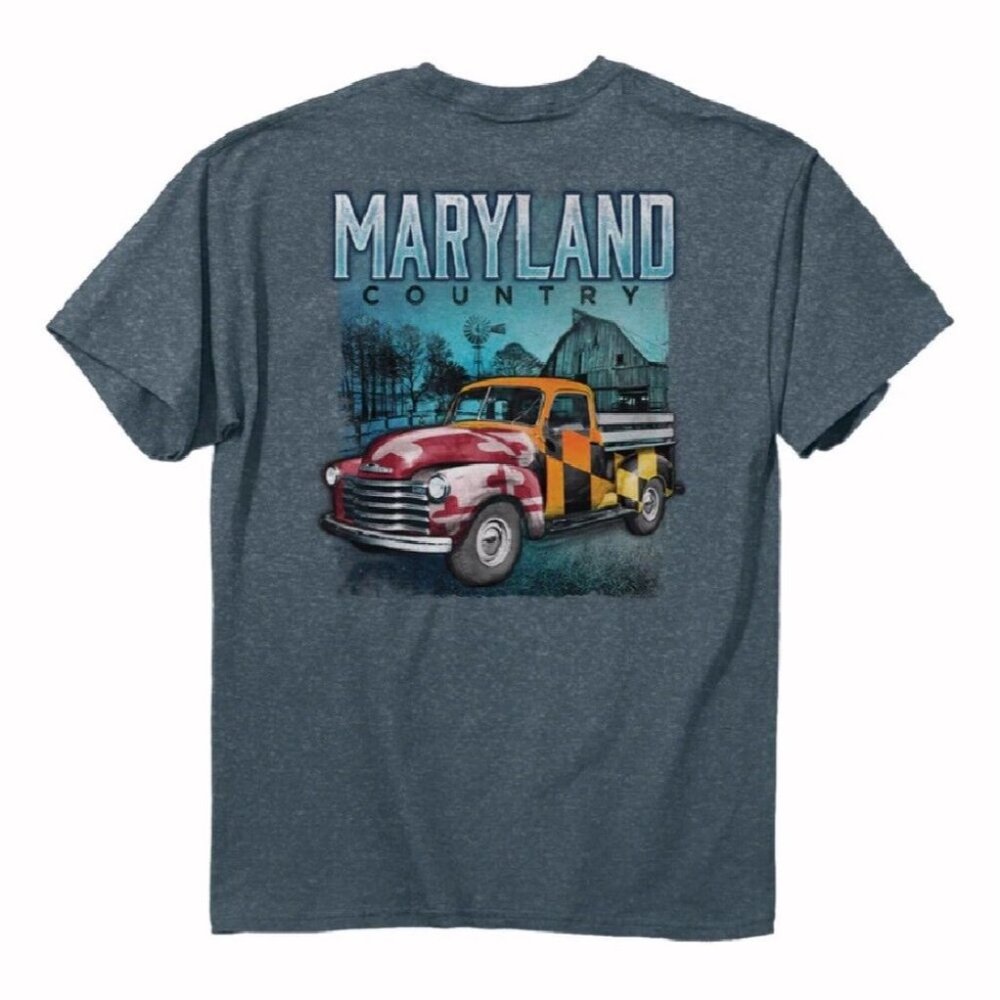 Maryland Country Vintage Truck Short Sleeve T-Shirt - NEW Fast Ship